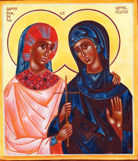 Sts Perpetua and Felicity icon Sts Perpetua and Felicity icon
