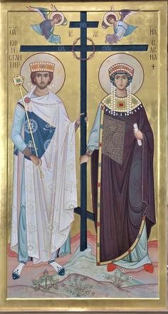 Saints Helen and Constantine with the Cross Saints Helen and Constantine with the Cross