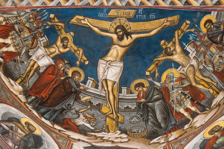 Holy Friday icon fresco Holy Friday icon fresco