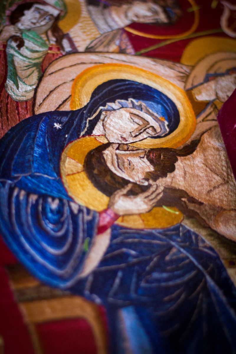 Holy Friday shroud detail Holy Friday shroud detail