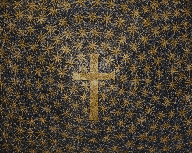 Cross and stars mosaic Ravenna Cross and stars mosaic Ravenna