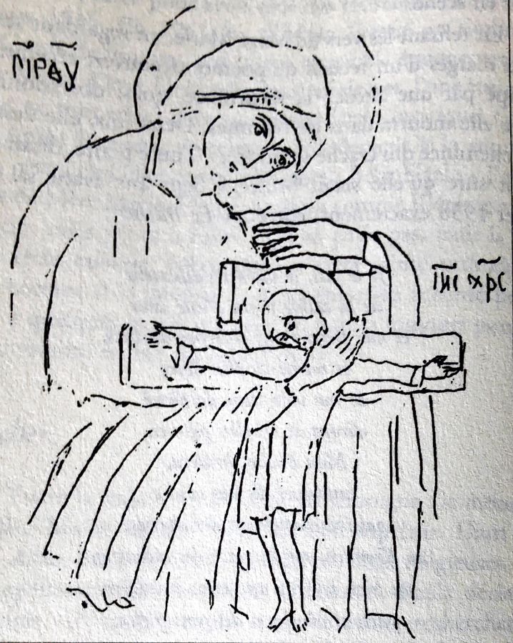 Mother Maria Skobstova embroidery sketch Mother Maria Skobstova embroidery sketch