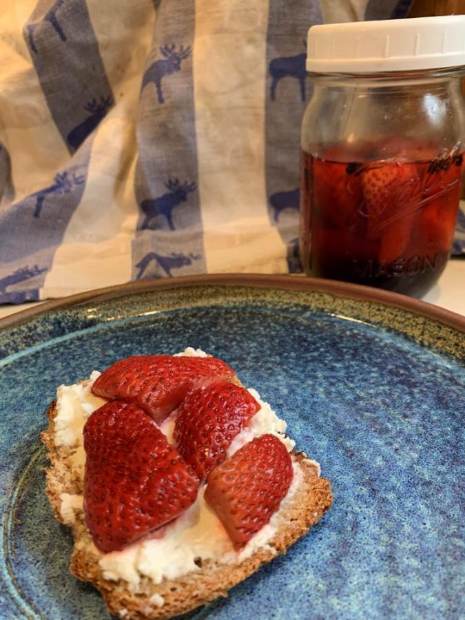 Pickled Strawberries on Toast Pickled Strawberries on Toast