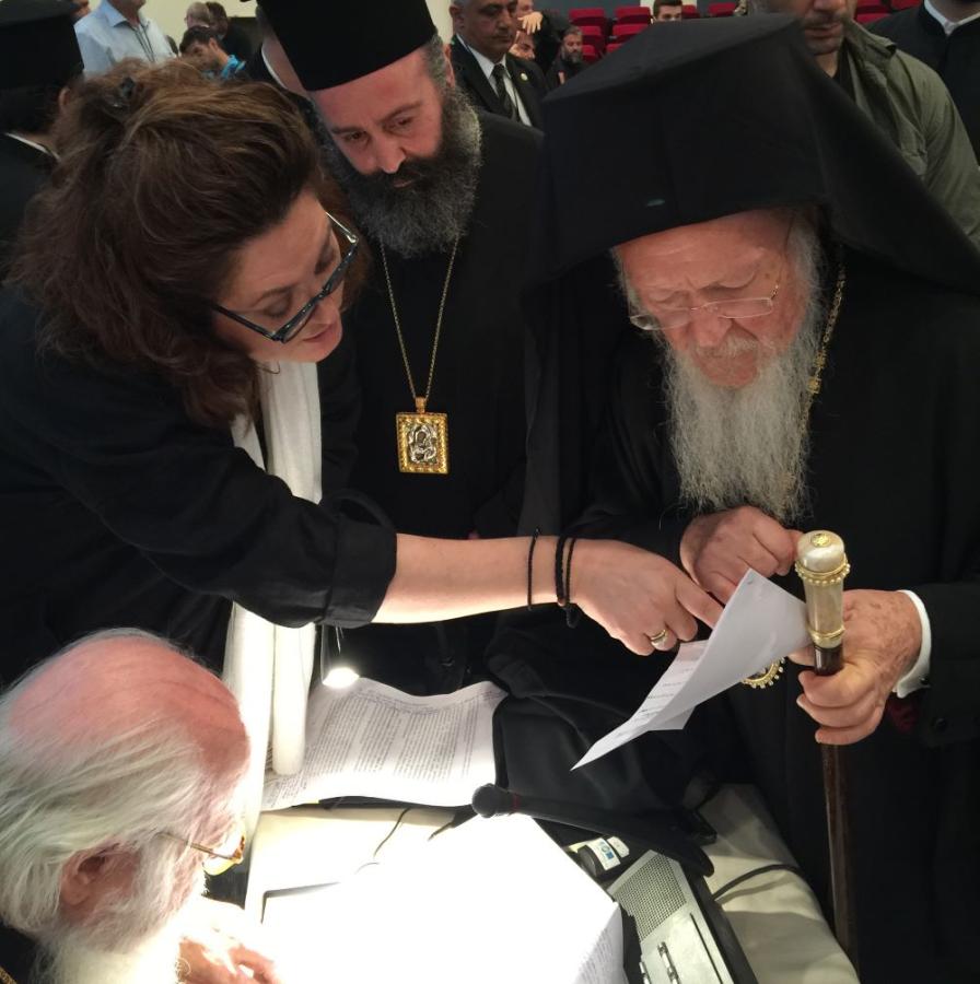 Elizabeth Prodromou advising patriarchs Elizabeth Prodromou advising patriarchs