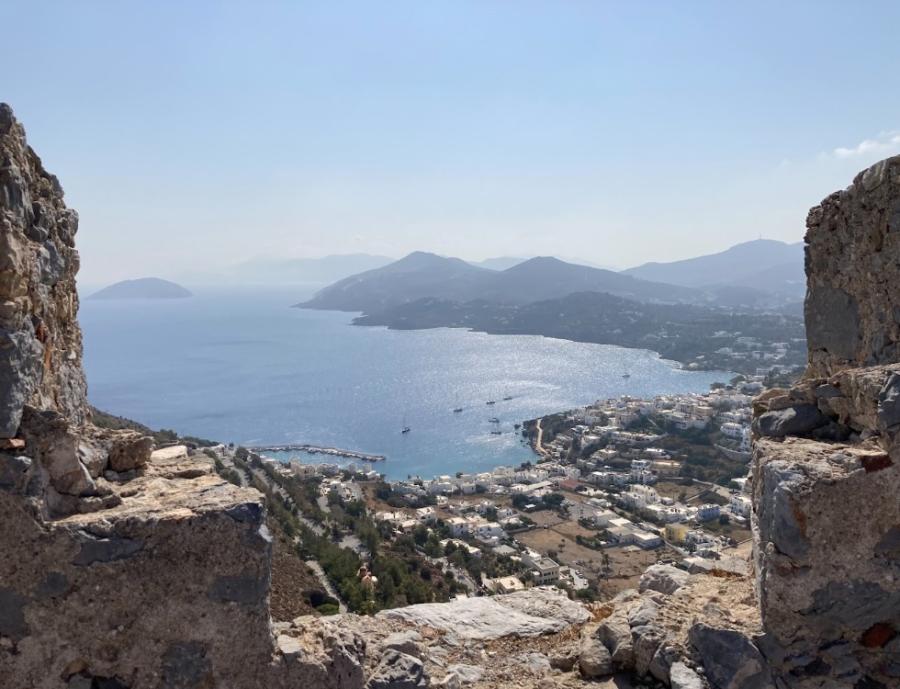 View from Leros Castle View from Leros Castle
