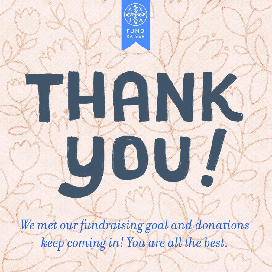 Fundraiser thank you Fundraiser thank you