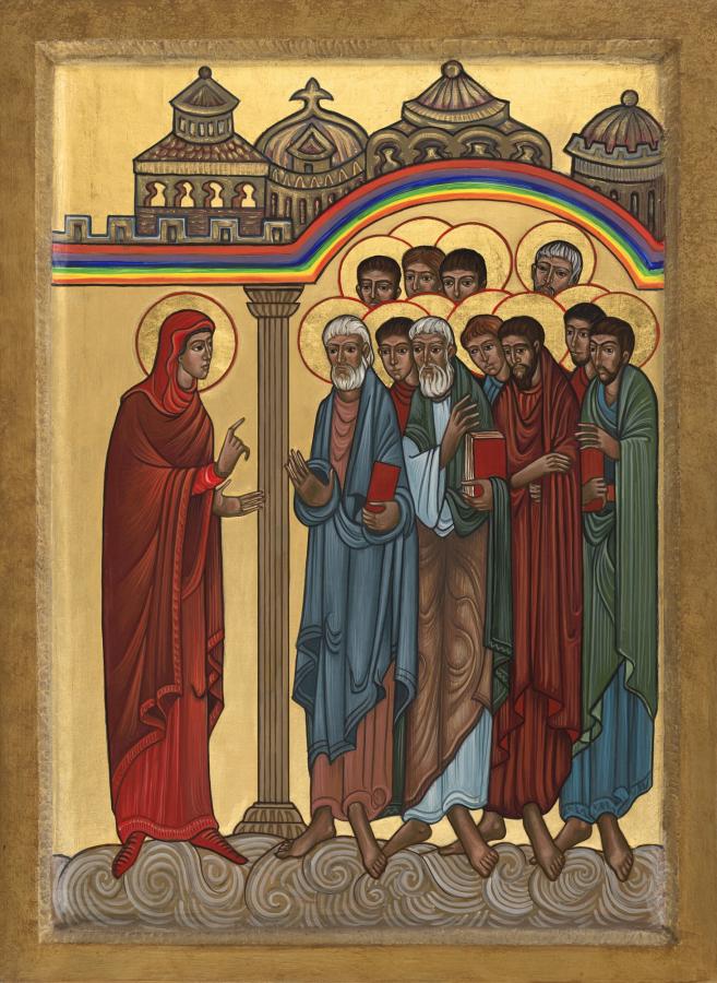 St Mary Magdalen with apostles St Mary Magdalen with apostles