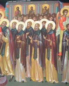 Theotokos giving communion