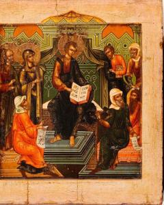 Young Jesus Teaching in the Temple icon