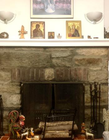 Orthodox Christian chapel iconostasis installed in a private home