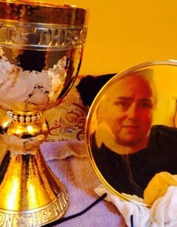 Iliana polishing church vessels