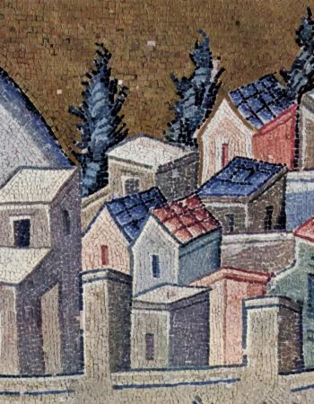Nazareth  Shown in Kariye Cami mosaic, Istanbul