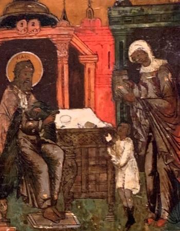 Shunamite with Son and Prophet Elisha