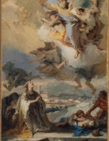 Tiepolo altarpiece with St. Thecla