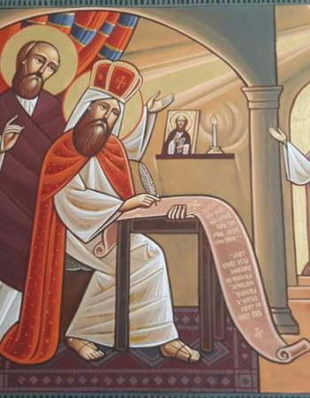 Coptic St. John Chrysostom with St. Paul