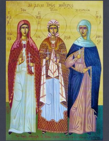 Mothers of the Three Hierarchs icon