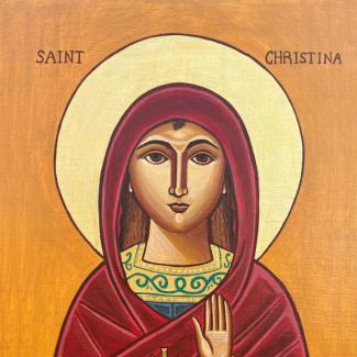 St. Christina of Tyre, created by Contessa Youssef